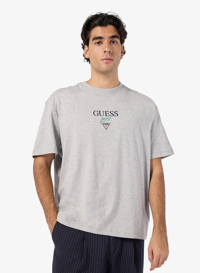 GUESS Short Sleeve Baker Logo T-Shirt